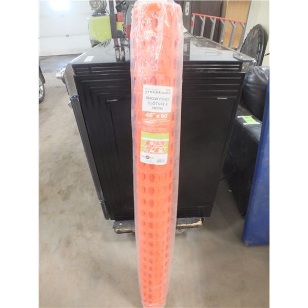 1 Roll Of 48"x50' Snow Fence