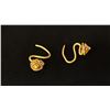 Image 2 : PAIR APPROX 22K+ EARRINGS (2.8G)