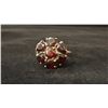 Image 1 : APPROX 8K LADIES RING SET WITH GARNETS (3.7G)