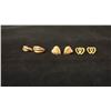 Image 1 : THREE PAIRS APPROX 10K+ EARRINGS (1.5G)