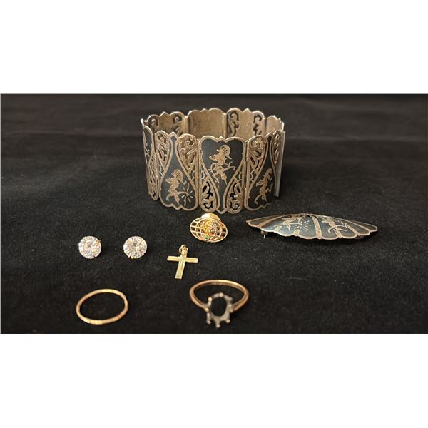 MISC JEWELRY (4.9G GOLD & 70.7G SILVER CONTENT)