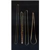 Image 1 : FOUR APPROX 18K CHAINS (17"-24", 14G)