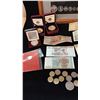 Image 4 : CANADA & WORLD CURRENCY; 1967 CANADA CENTENNIAL SET (FRAMED WITH SILVER COINS), CANADA SILVER COINS