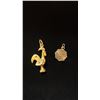Image 1 : APPROX 18K ROOSTER CHARM & APPROX 10K SCORPIO CHARM (2.2G)