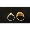 Image 3 : APPROX 14K LADIES RING SET WITH TURQUOISE STONES & APPROX 14K LADIES RING SET WITH PEARLS & DIAMOND