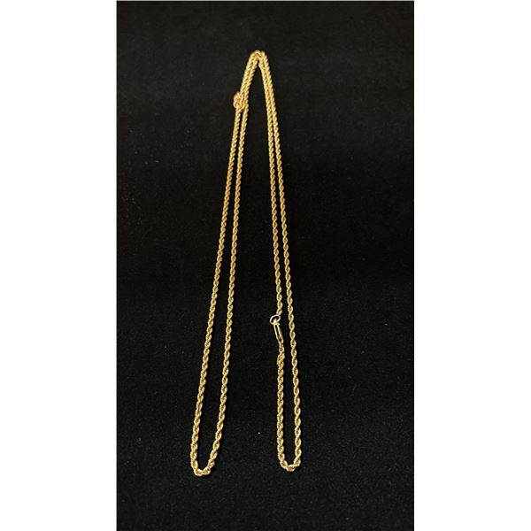 APPROX 14K CHAIN (32", 12.5G) BROKEN CLASP