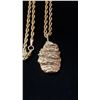 Image 2 : APPROX 10K CHAIN (19") WITH APPROX 4K NUGGET PENDANT (11.6G)