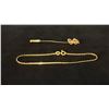 Image 1 : APPROX 10K STICK PIN & APPROX 18K BRACELET (6.5", 2.2G)
