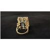 Image 3 : APPROX 14K LADIES RING SET WITH SMOKY QUARTZ (17.8G)