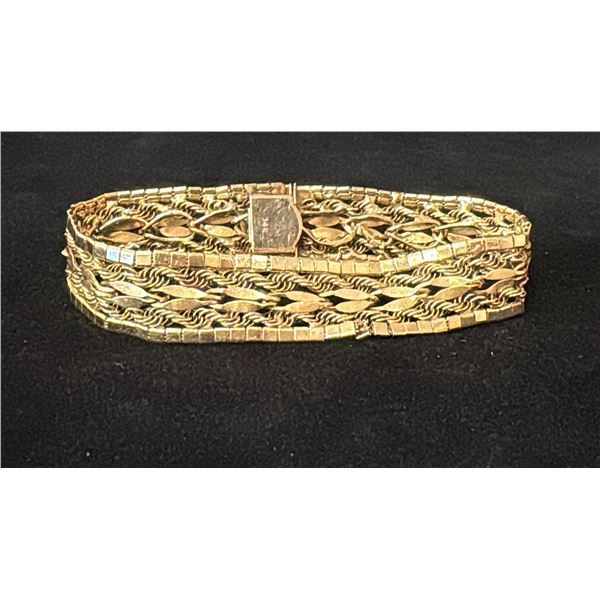 APPROX 14K BRACELET (7", 26.5G)