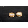 Image 1 : PAIR APPROX 14K EARRINGS SET WITH PEARLS (4G)