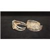Image 2 : SILVER WESTCOAST NATIVE BRACELET WITH SALMON MOTIF AND SILVER SOUTHWEST NATIVE BRACELET SET WITH