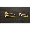 Image 2 : APPROX 14K LADIES SWIRL RING & APPROX 10K LADIES SWIRL RING SET WITH DIAMOND (2.8G)