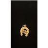 Image 2 : APPROX 10K CHAIN (16") WITH APPROX 14K PENDANT SET WITH EMERALDS AND DIAMONDS & APPROX 10K GOOD