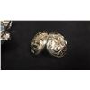 Image 3 : MISC JEWELRY; PAIR SILVER EARRINGS (6G) & ROLEX REPLICA WATCH