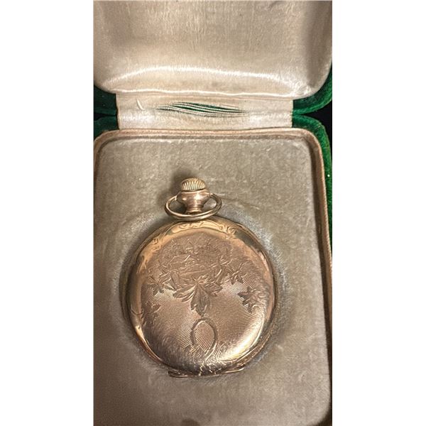 GOLD PLATED ELGIN LADIES WRISTWATCH (REQUIRES SERVICE)