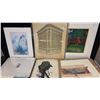 Image 2 : ART FOLIO WITH PRINTS & ORIGINAL ART; ANIMATION SCENES, CARTOON CHARACTERS, FEMALE SKETCHES,