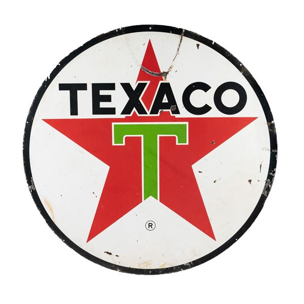 72" Texaco DSP Porcelain Advertising Sign