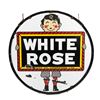 Image 1 : 48" White Rose DSP Porcelain Advertising Sign