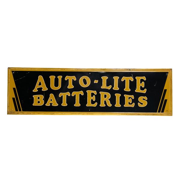 1952 Auto-Lite Batteries SST Advertising Sign