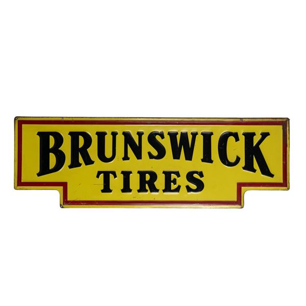60" Brunswick Tires SST Embossed Advertising Sign
