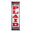 Image 1 : We Give Plaid Stamps SST Embossed Advertising Sign