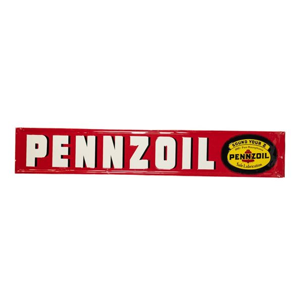 Pennzoil Sound Your Z SST Embossed Tin Sign