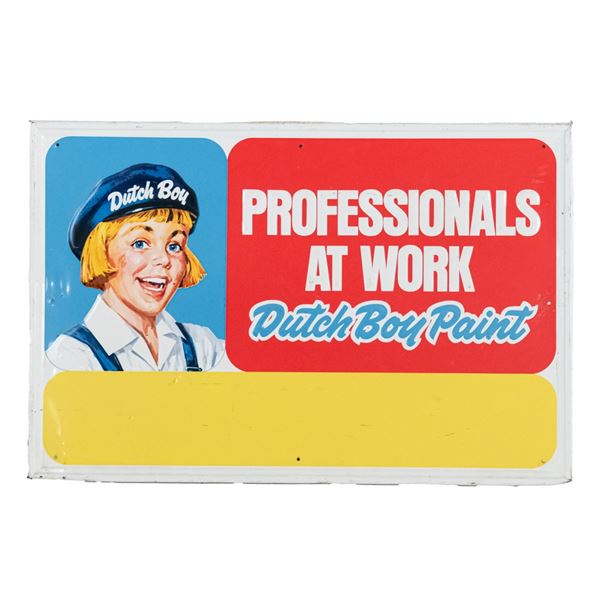 Dutch Boy Paint Embossed SST Advertising Sign