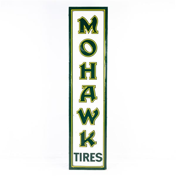 71" Mohawk Tires Embossed SST Advertising Sign