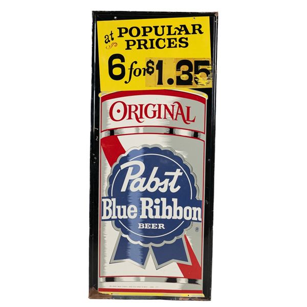 1950s-60s Pabst Blue Ribbon SST Advertising Sign