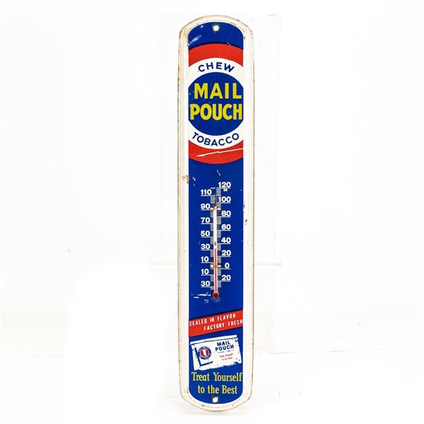 Mail Pouch Chew Tobacco Advertising Thermometer