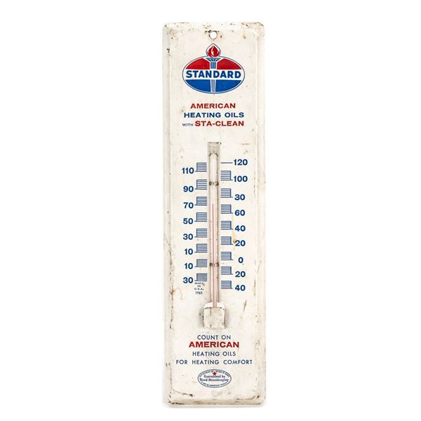 Standard American Oil Advertising Thermometer