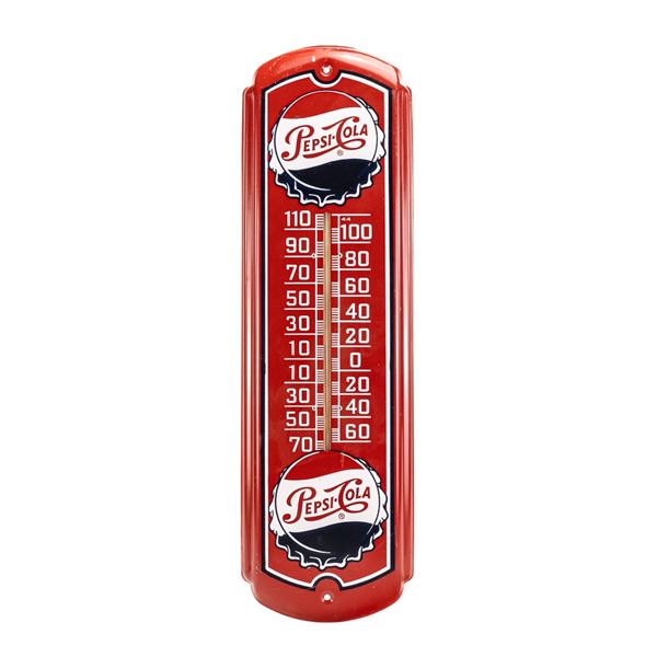 Vintage Pepsi Cola Advertising Thermometer