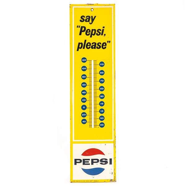 1967 Pepsi Please M-165 Advertising Thermometer **