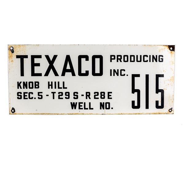 Texaco Producing Inc SSP Advertising Sign