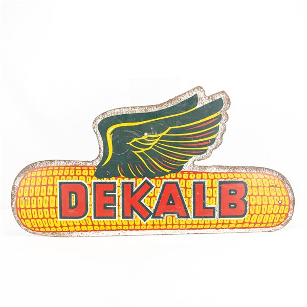 Dekalb Flying Ear Masonite SS Advertising Sign