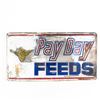Image 1 : Pay Day Feeds Embossed Metal Advertising Sign