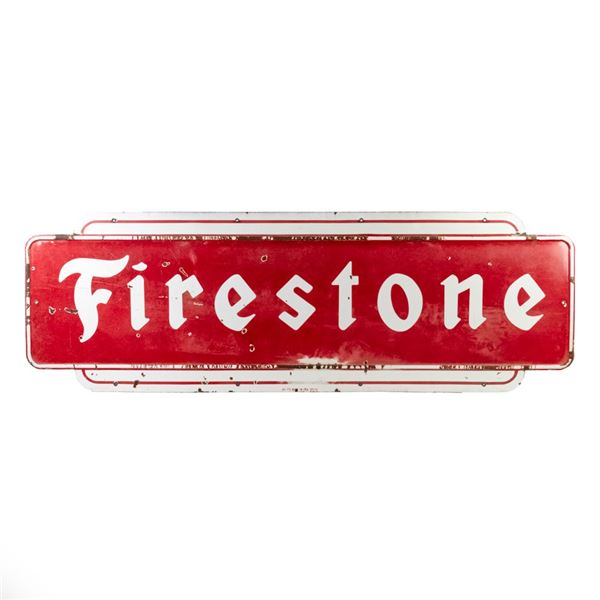 1953 108" Firestone SSP Advertising Sign