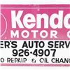 Image 2 : Kendall Motor Oil SST Embossed Advertising Sign