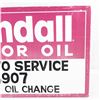 Image 3 : Kendall Motor Oil SST Embossed Advertising Sign