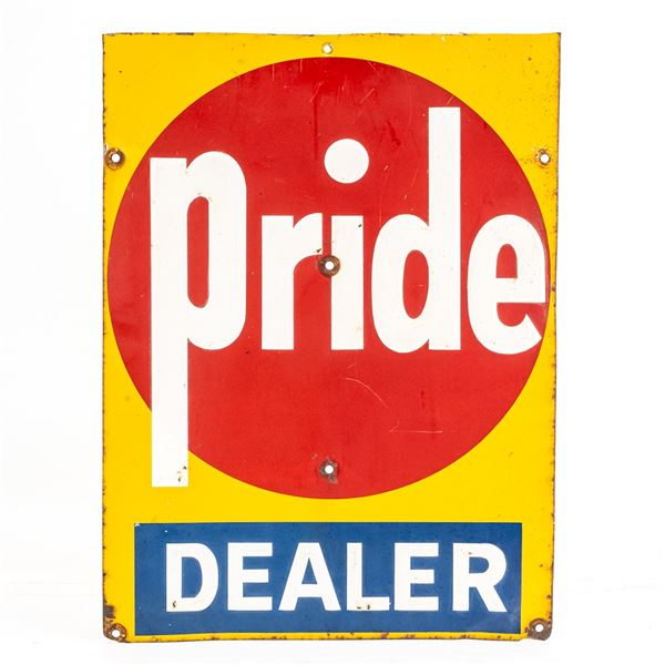 Pride Dealer Embossed SST Advertising Sign