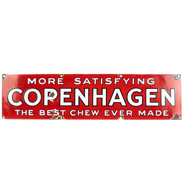 Copenhagen Chew SSP Porcelain Advertising Sign