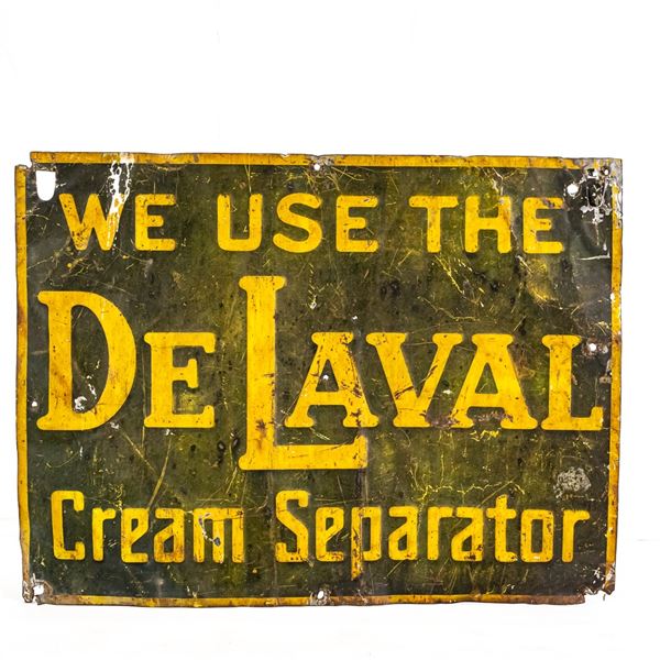 We Use The De Laval Cream Separator SST AD Sign