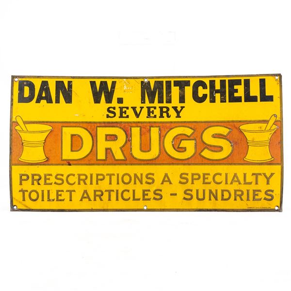 Dan W. Mitchell Prescription SST Advertising Sign