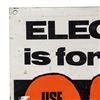 Image 2 : Vintage Electricity Conservation Advertising Sign