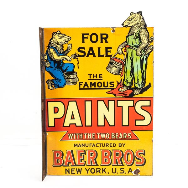 Baer Bros Paints DSP Flange Advertising Sign
