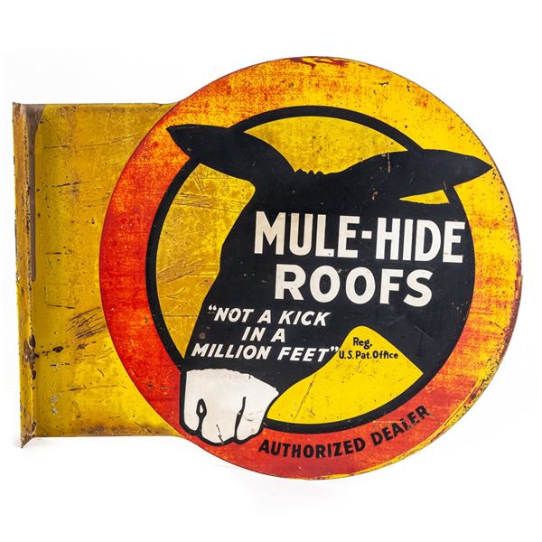 Mule Hide Roofs Dealer DS Advertising Flange Sign