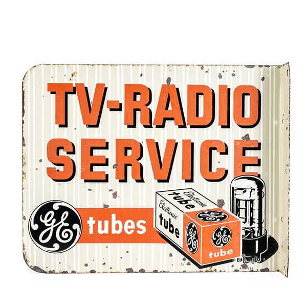 GE TV Radio Service DSP Advertising Flange Sign