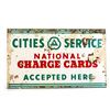 Image 4 : Cities Service National Charge Card Ad Flange Sign