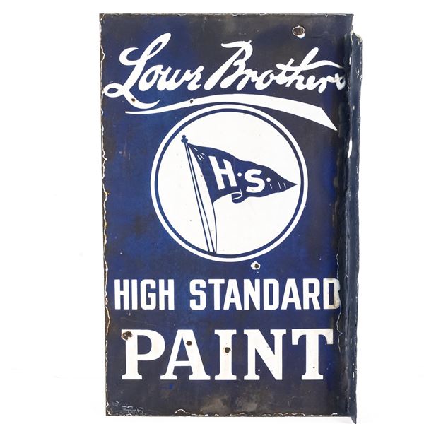 Lowe Brothers High Standard DSP Flange Ad Sign